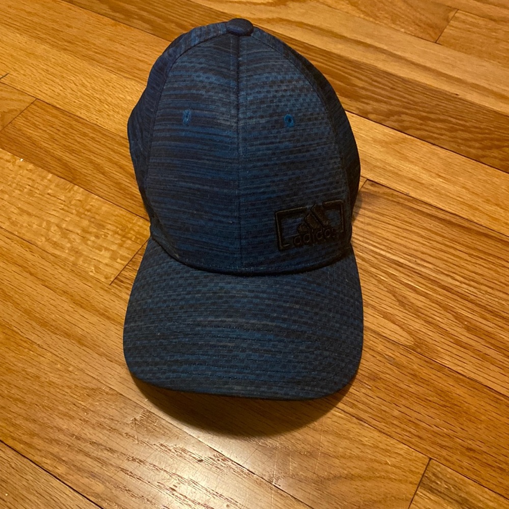adidas black and blue hat